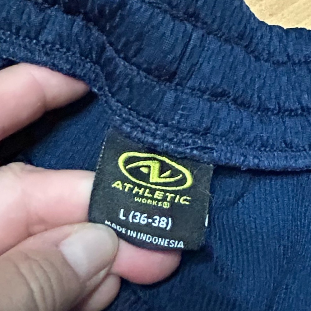 Men's Navy Blue Athletic Shorts - Picture 4 of 4